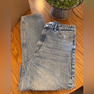 Zara High Rise Blue Jeans